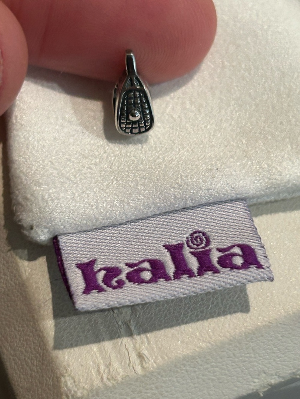 Pandora-style “Lacrosse Racket” Charm - Sterling Silver